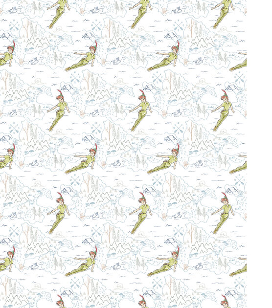 Peter Pan Cotton Fabric Neverland Map, , hi-res, image 2