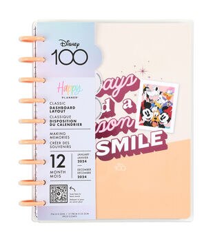 Happy Planner 12 Month 2024 Disney Cats Classic Planner