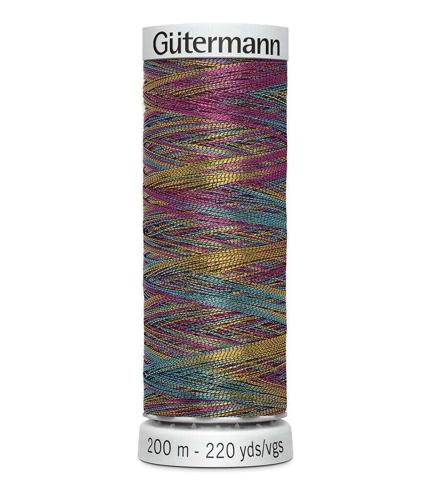 Gutermann 200M Metallic Dekor Thread, Variegated Color Medium, swatch