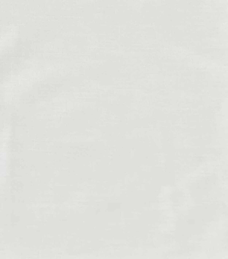 Symphony Broadcloth Polyester Blend Fabric  Solids, White, swatch