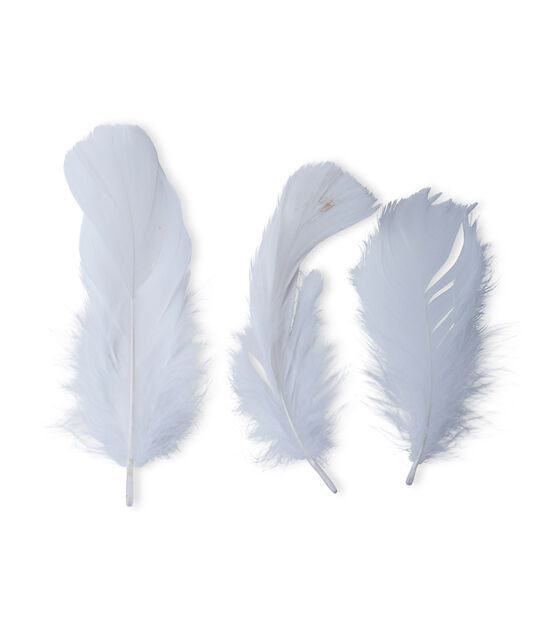 Pop! Marabou White Feathers 0.25oz - Kids Craft Basics - Kids