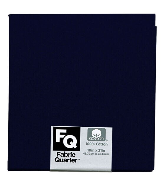 Blue 1 Piece Cotton Fabric Quarter