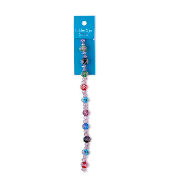 7" Mediterranean Seaside Crystalline Glass Bead Strand by hildie & jo