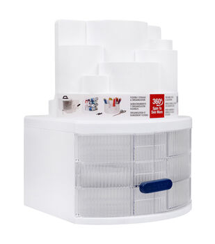 11.5 Plastic Thread Spool Organizer With 30 Compartments by Top