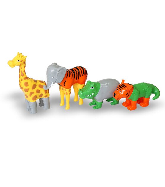 Popular Playthings 16ct Magnetic Mix or Match Animals Construction Set, , hi-res, image 4
