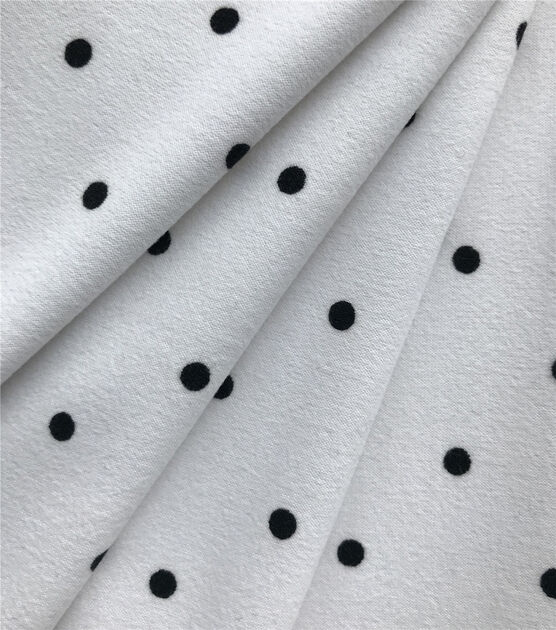 Dot Double Brush Jersey Knit Fabric, , hi-res, image 6