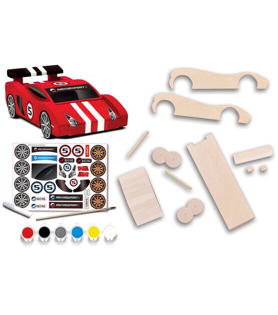 Works of Ahhh Race Care Buildable Wood Paint Kit, , hi-res, image 2