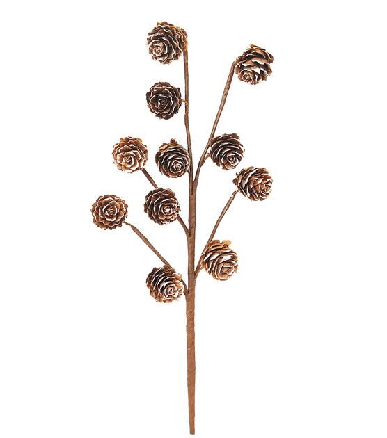 11" Christmas Pinecone Pick by Bloom Room