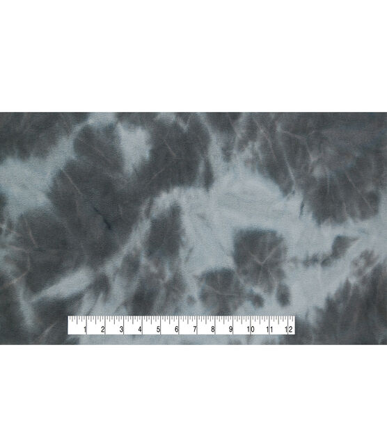 Real Tie Dye - Ultimate Grey Luxe Fleece Fabric, , hi-res, image 4
