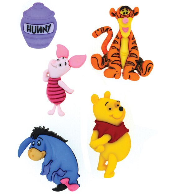 Disney, Party Supplies, Winnie The Pooh 2 White Ribbon Honey Characters