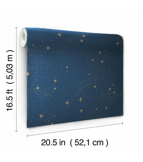 RoomMates Wallpaper Dark Blue Upon a Star, , hi-res, image 6