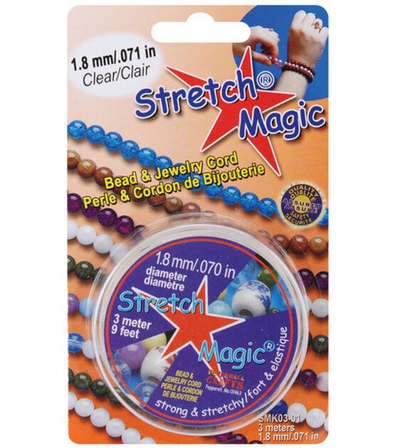 Stretch Magic 1.8mm Bead & Jewelry Cord 3 meters Clear