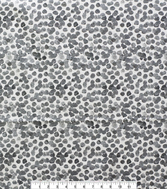 Black Dots Quilt Glitter Cotton Fabric by Keepsake Calico, , hi-res, image 2