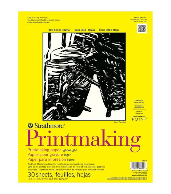 Strathmore Printmaking Paper Pad 11''x14'' 30 pcs
