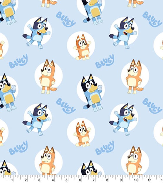  Cotton Bluey and Bingo Dogs Kids Children's Characters Blue  Cotton Fabric Print by The Yard (78285-A620715) : Arts, Crafts & Sewing