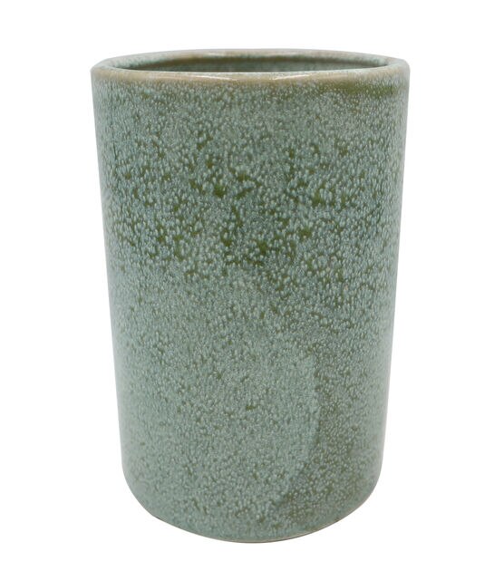 5" Green 2 Toned Ceramic Vase by Bloom Room