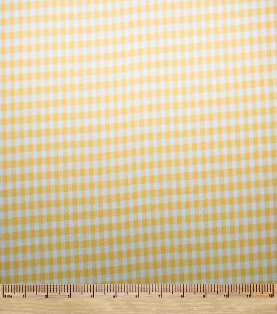 Yellow Gingham Quilt Cotton Fabric by Keepsake Calico, , hi-res, image 2