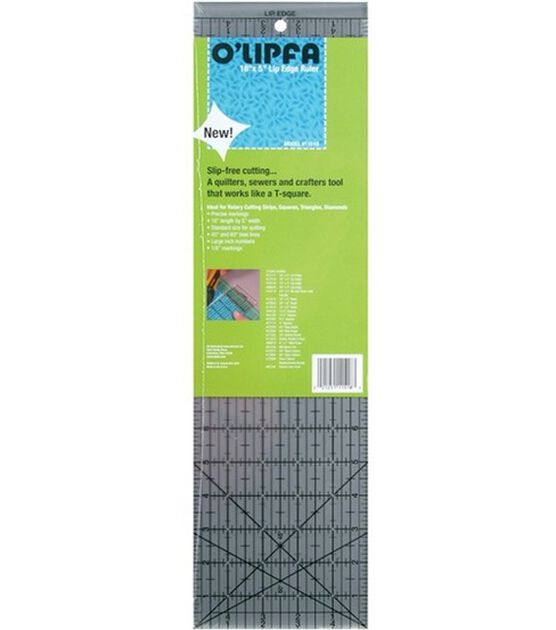O'lipfa Ruler With Lip Edge 18"X5"