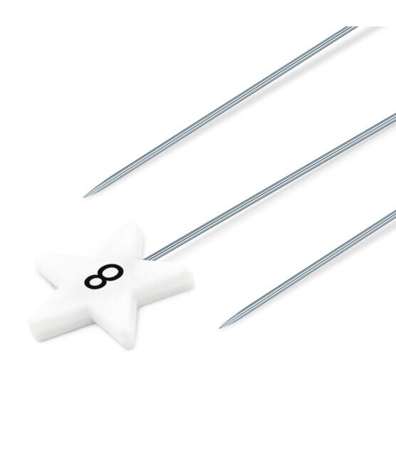 Dritz Star Flat Head Pins, 115 pc, White, , hi-res, image 2