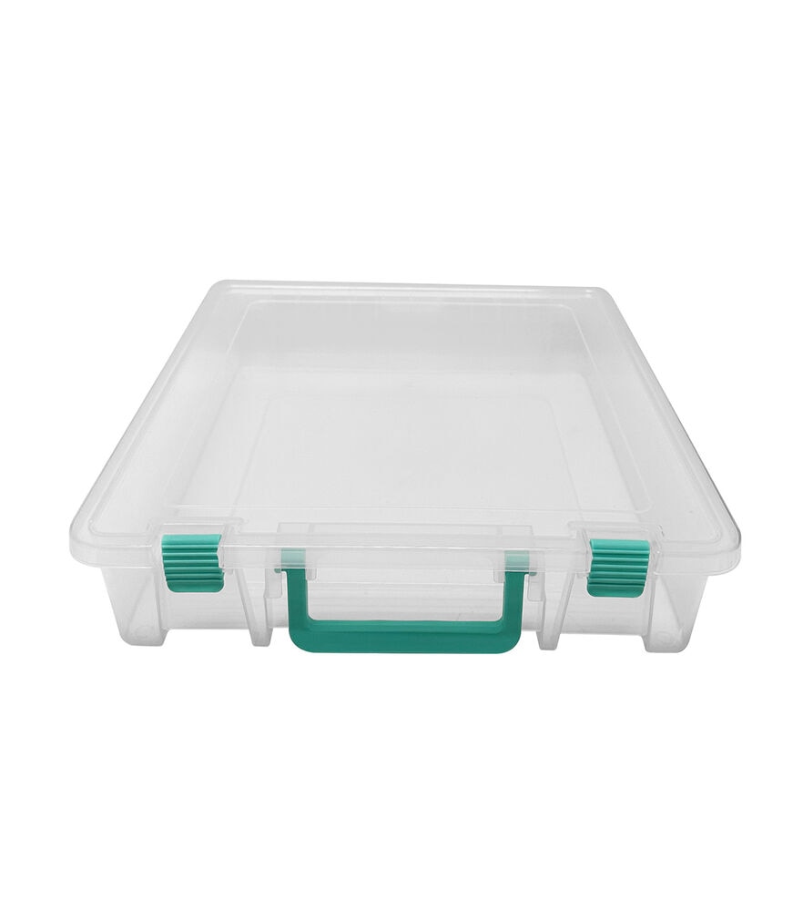 15" x 14" Craft Case With Carrying Handle by Top Notch, Aqua, swatch, image 1