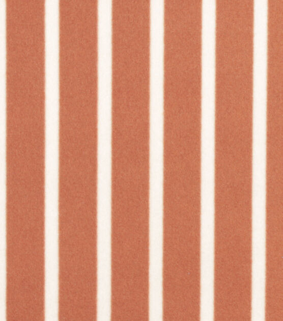 Dark Brown Stripe Blizzard Prints Fleece Fabric