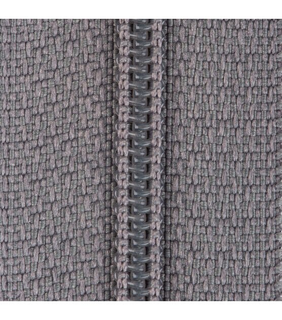 Coats & Clark All-Purpose Plastic Zipper 12" Slate, , hi-res, image 4