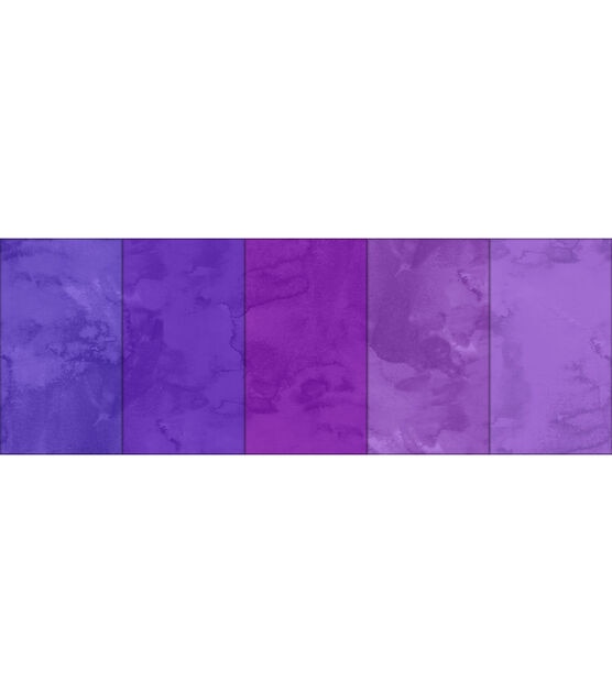 18" x 21" Purple Textured Cotton Fabric Quarters 5ct by Keepsake Calico, , hi-res, image 2
