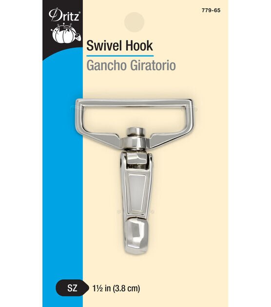 Dritz Swivel Hook 1.5 in. Nickel
