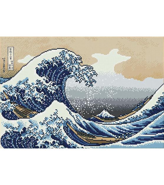 Diamond Dotz 25.5 x 18.5 The Wave off Kanagawa Square Painting Kit