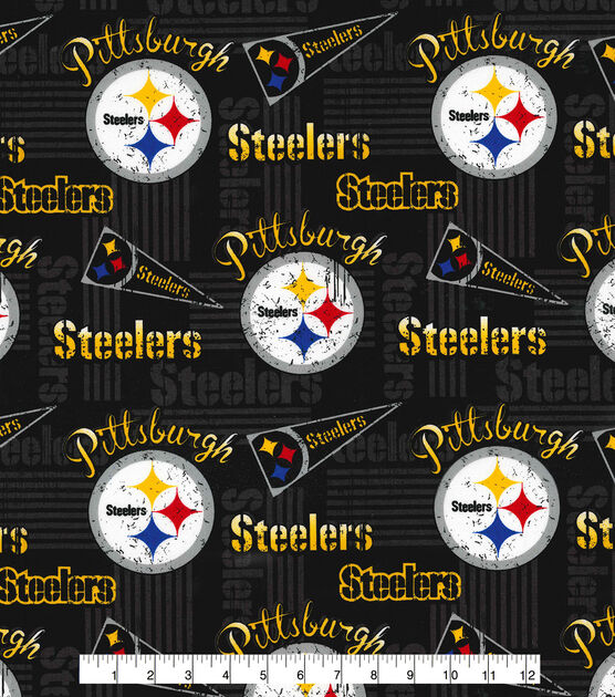 Fabric Traditions NFL Pittsburgh Steelers Retro Cotton