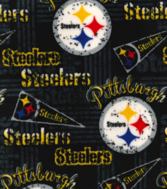 Fabric Traditions Pittsburgh Steelers Fleece Fabric Retro