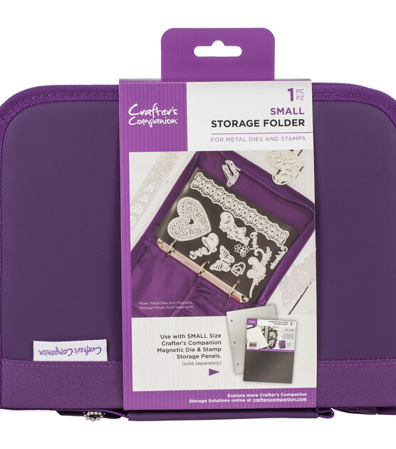 Crafter's Companion Stamp & Die Storage Folder Small, Purple