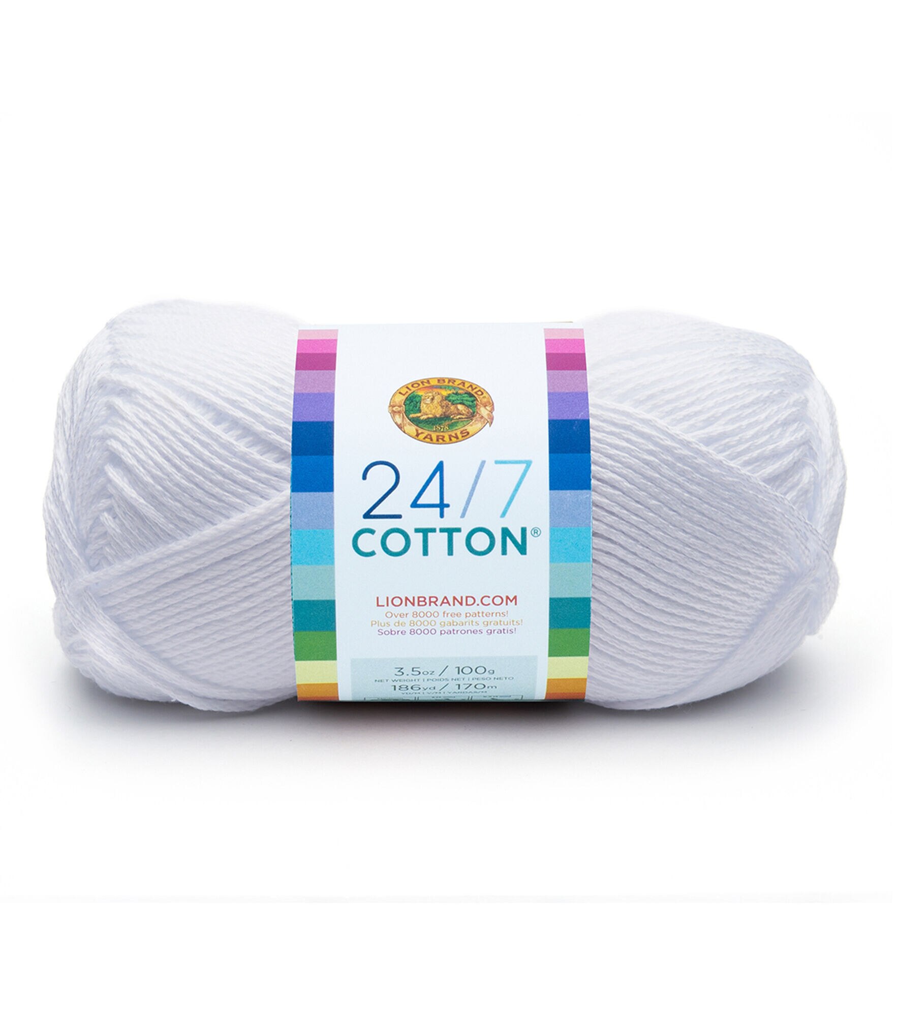 Lion Brand 24/7 Cotton Yarn - Lemon
