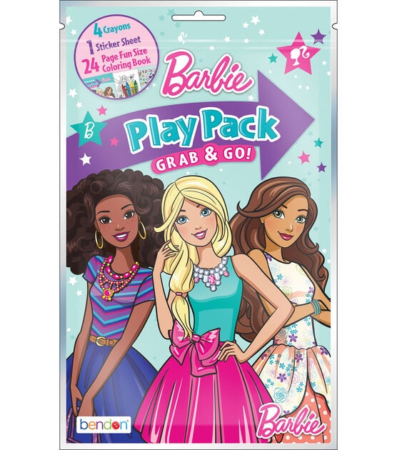 Bendon 5 x 8.5 On the Go Barbie Grab & Go Play Pack 29ct
