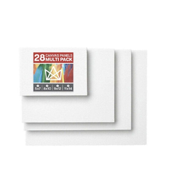 KINGART Canvas Panel Pack | 28 Pack (7 each 5x7 8x10 9x12 11x14), , hi-res, image 2