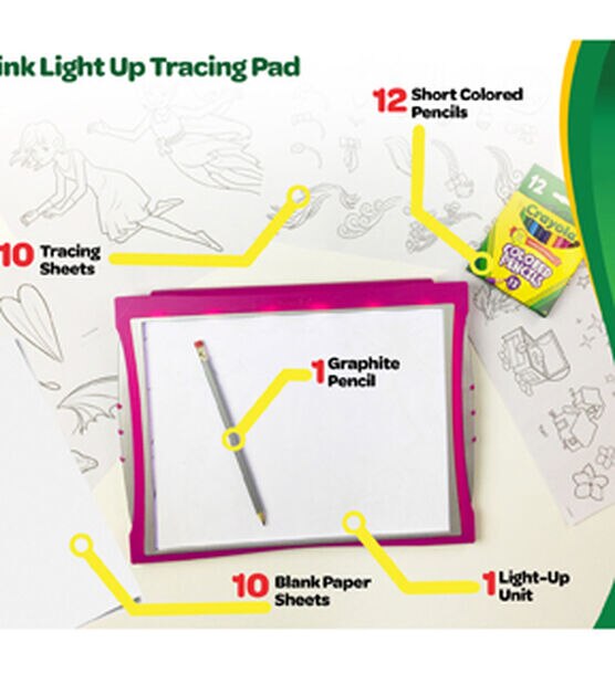 HLONK X Light Up Tracing Pad - Kids Magic Pad Light Up Drawing Board