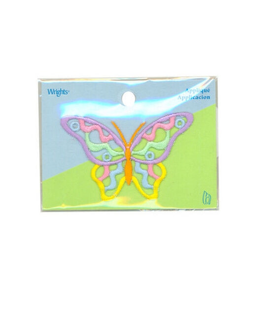 Wrights Butterfly Iron On Patch