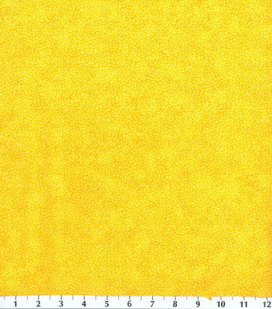Fabric Traditions Yellow Textured Vines Cotton Fabric by Keepsake Calico