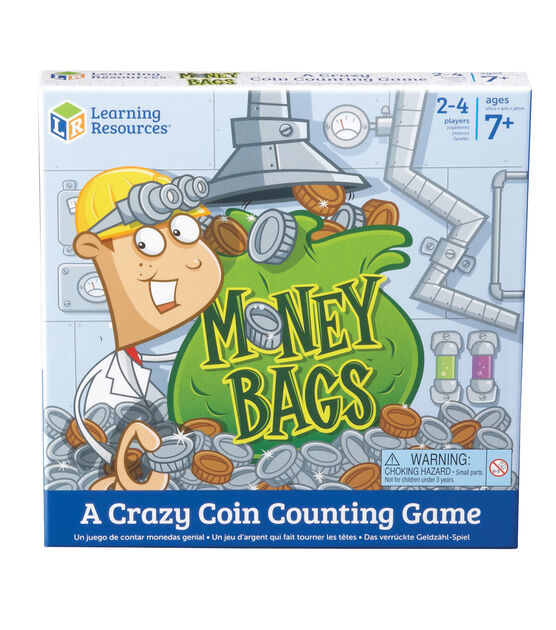 Learning Resources 12" x 17" Money Bags Coin Value Game 116ct