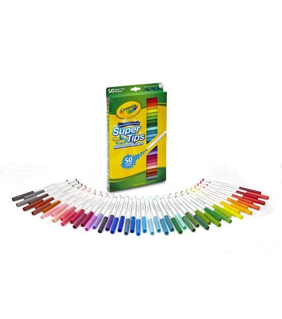  Crayola Washable Markers - Blue (12ct), Kids Broad Line Markers,  Bulk Markers for Classrooms & Teachers : Toys & Games