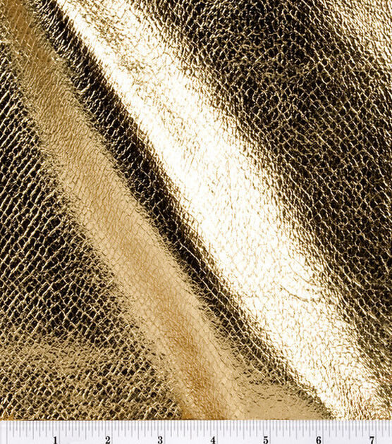 Foil Pleather Fabric, Black Pleather Fabric By The Yard