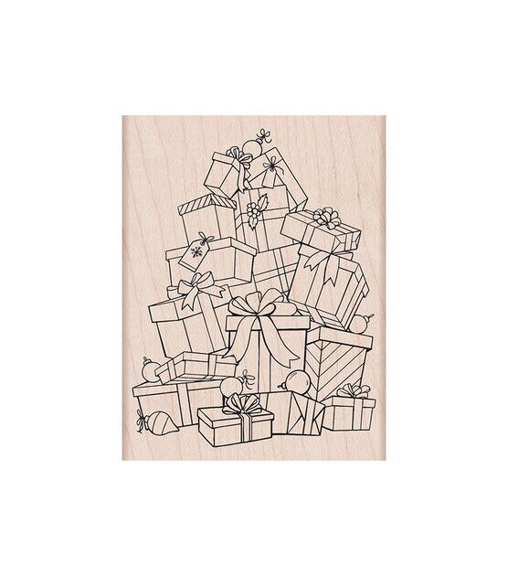 Hero Arts Mounted Rubber Stamp Mountain of Presents