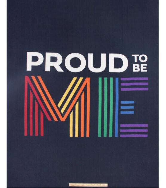 72" Wide Pride Proud to Be Me No Sew Fleece Blanket, , hi-res, image 3