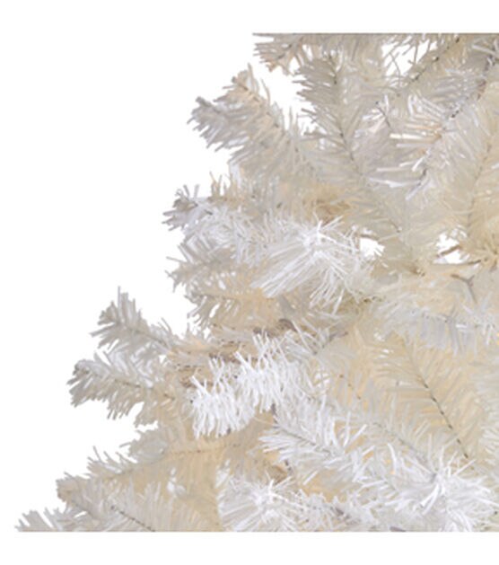 Nearly Natural 7' Unlit White Pine Artificial Christmas Tree, , hi-res, image 3