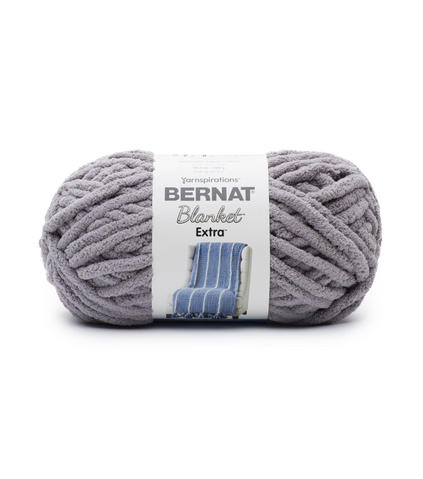 Bernat Blanket Extra 97yds Jumbo Polyester Yarn, Vapor Gray, hi-res