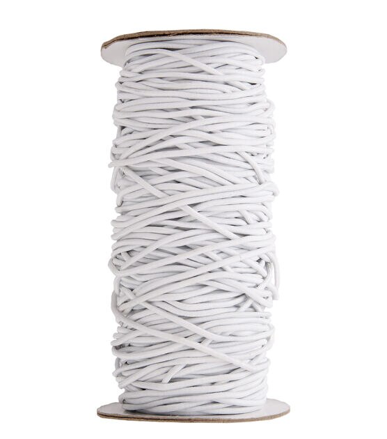 72yds White 2mm Thick Elastic Cord by hildie & jo, , hi-res, image 1