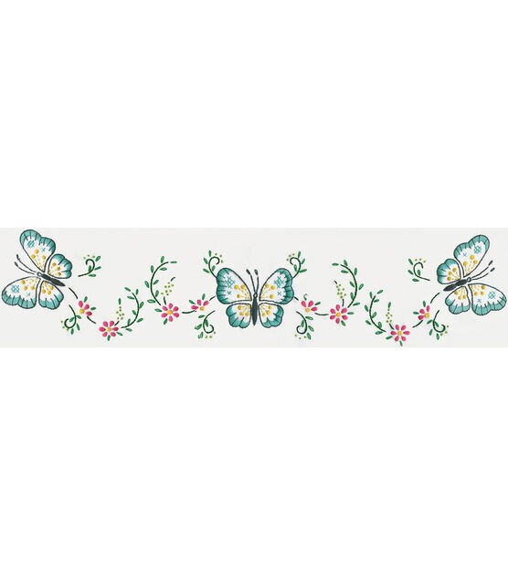 Design Works 30" x 20" Butterfly Stamped Embroidery Pillowcases 2pk