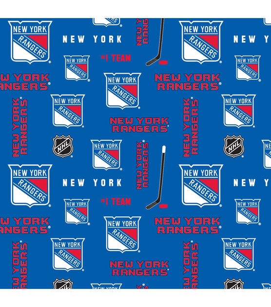 New York Rangers Fleece Fabric Block