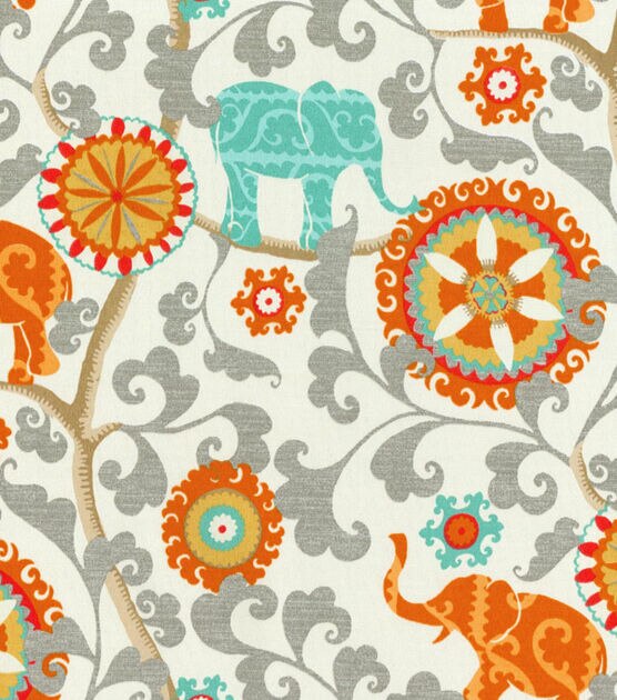 P/K Lifestyles Outdoor Fabric 54" Menagerie & Cayenne