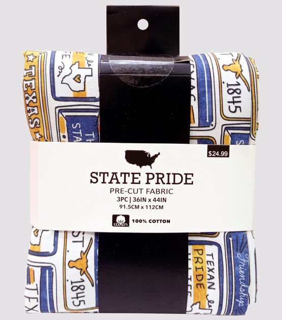 Texas State Pride Cotton Fabric Quarter Bundle